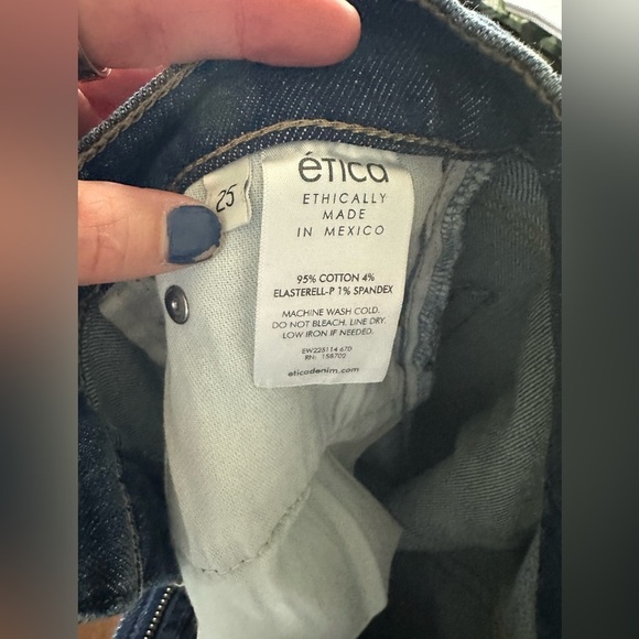 Etica | Tyler Vintage Straight Jeans in Chrome Diopside - Picture 10 of 11